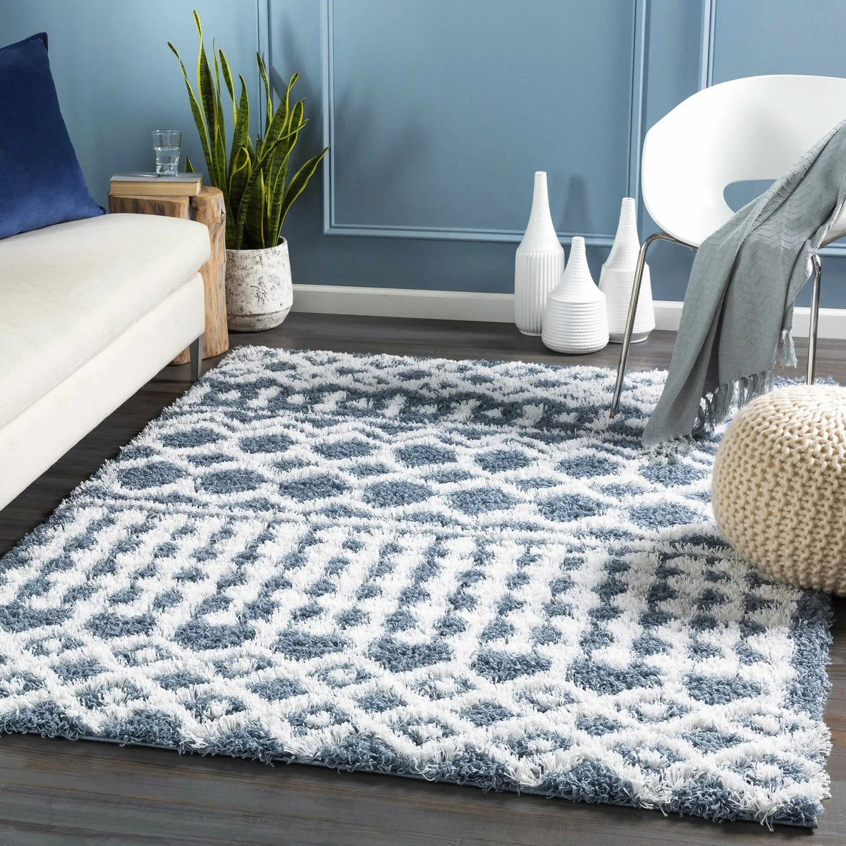 Camp Shag Area Rug, installed in a room