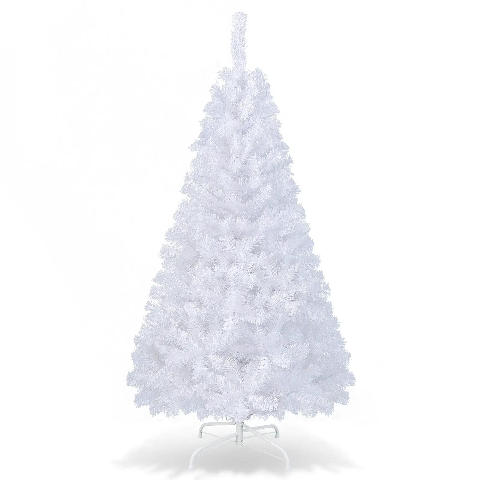 8 ft White Artificial PVC Christmas Tree with Stand by DirectDeals