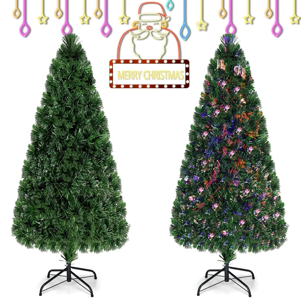 3' / 4' / 5' / 6' Fiber Optic Artificial PVC Christmas Tree, photo 8 of 11