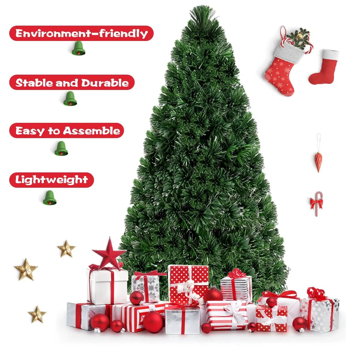 3' / 4' / 5' / 6' Fiber Optic Artificial PVC Christmas Tree, photo 2 of 11
