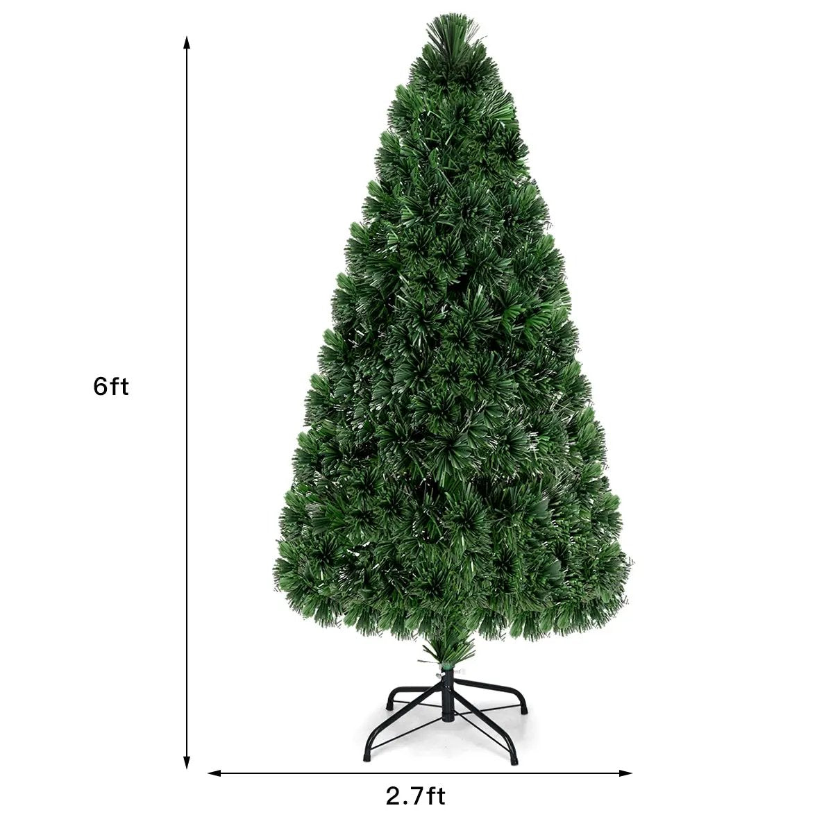 3' / 4' / 5' / 6' Fiber Optic Artificial PVC Christmas Tree, photo 4 of 11