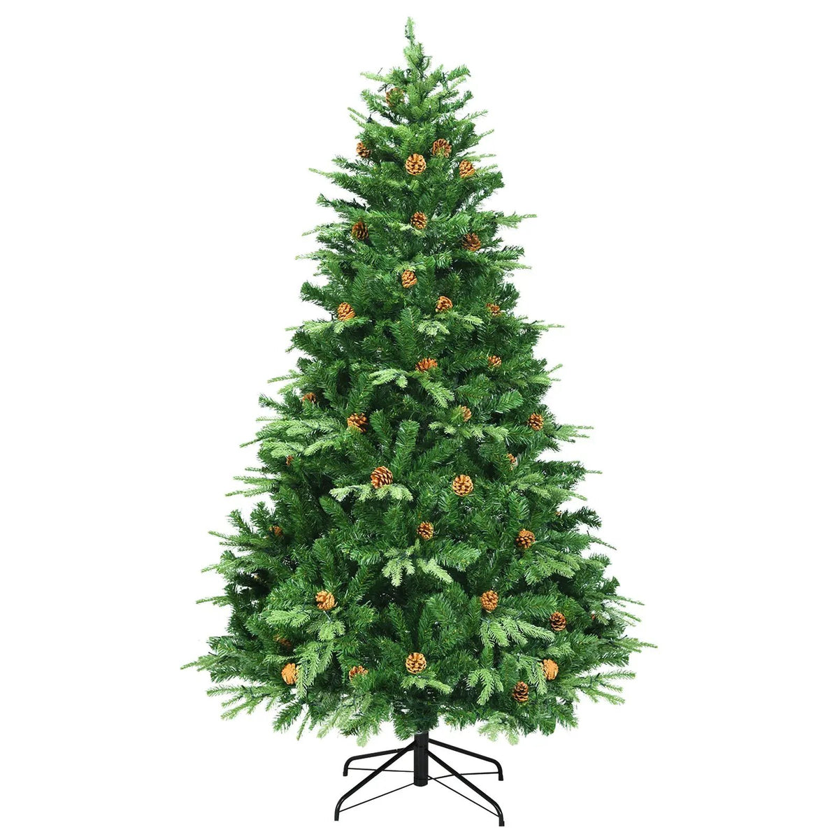 7.5 ft Artificial Christmas Tree with LED Lights and Pine Cones, photo 9 of 10