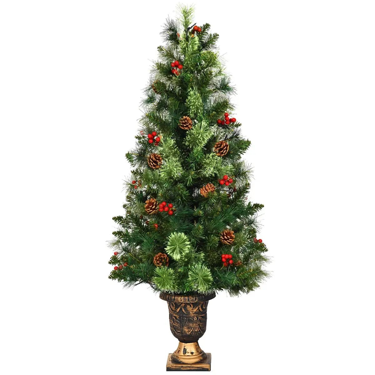 LED Christmas Tree with Red Berries Pine Cones, photo 18 of 20