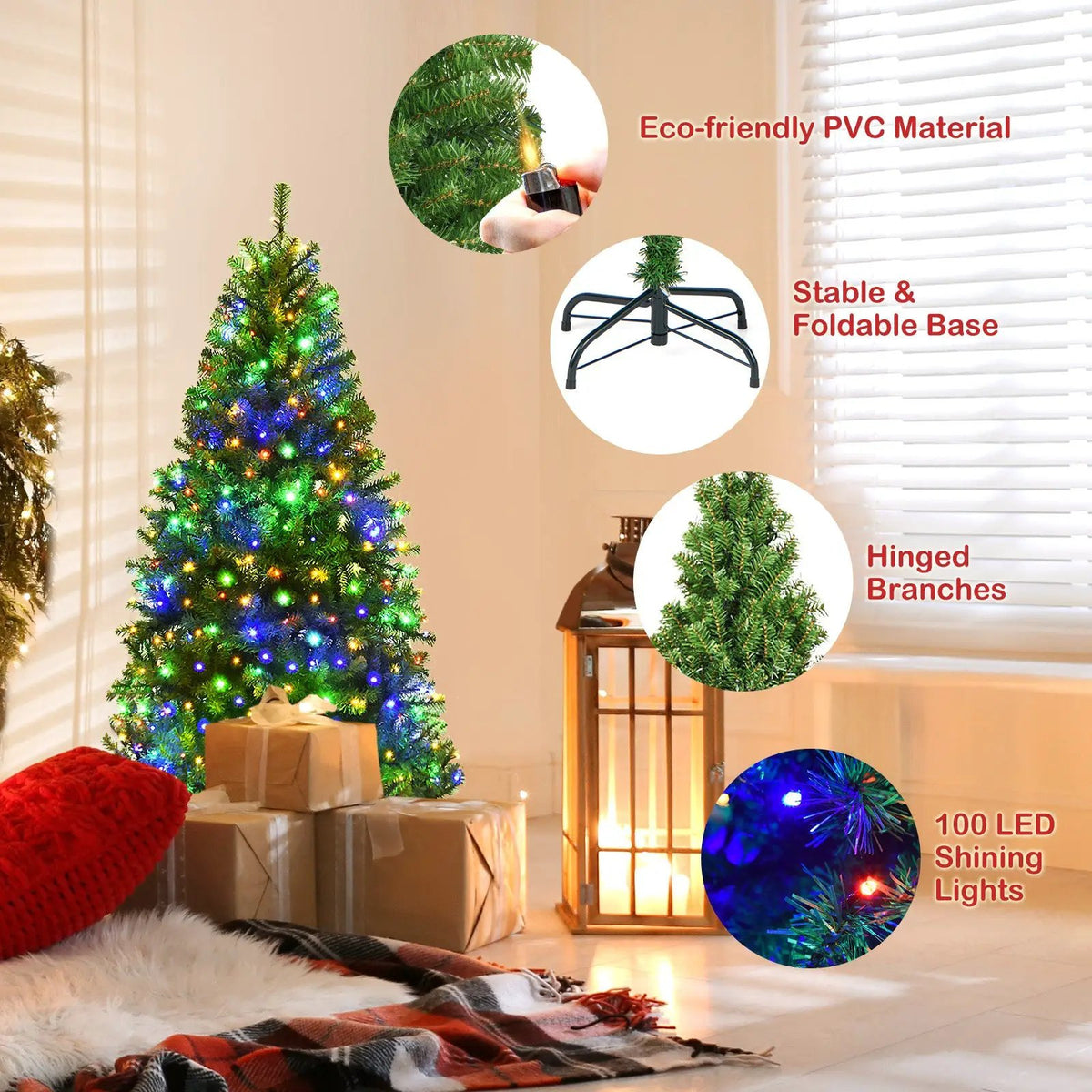 Artificial Premium Hinged Christmas Tree, photo 33 of 47