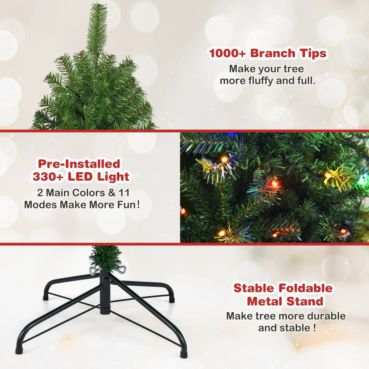 Artificial Premium Hinged Christmas Tree, photo 29 of 47
