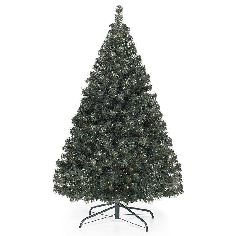 4.5 Feet PVC Pre-lit Artificial Hinged Christmas Tree by DirectDeals