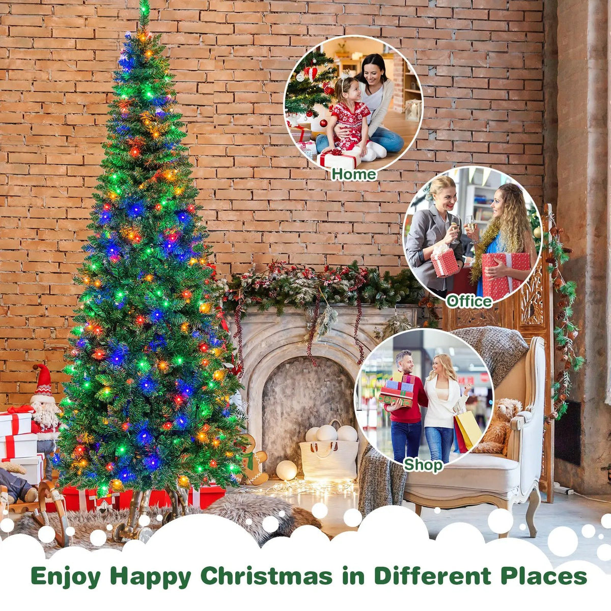 Artificial National Foot Kingswood Fir Pencil Christmas Tree, photo 16 of 24