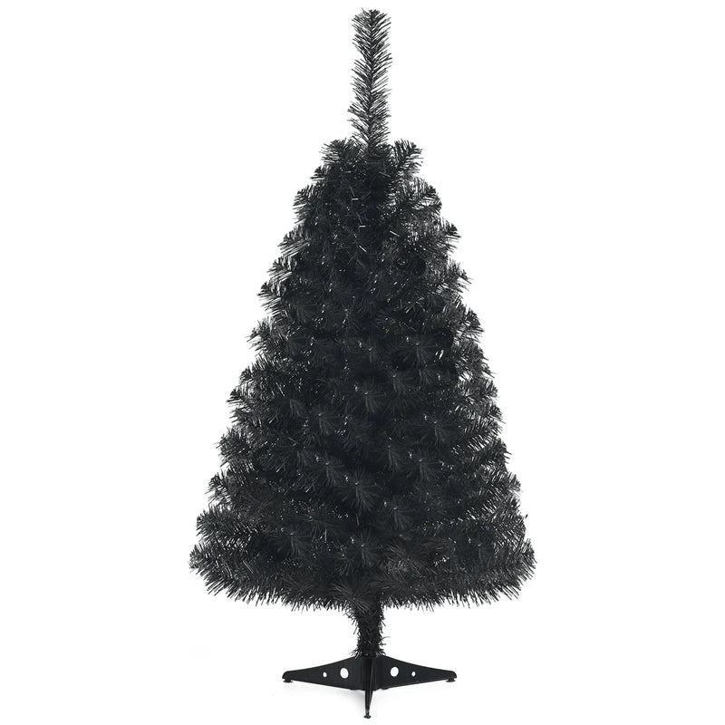 36 Inch Unlit Artificial Christmas Mini Tree with Plastic Stand-Green by DirectDeals