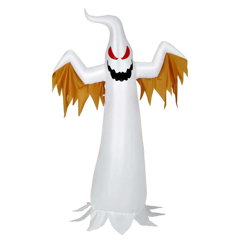 8 Feet Halloween Inflatable Ghost with Rotatable Flame LED Lights by DirectDeals