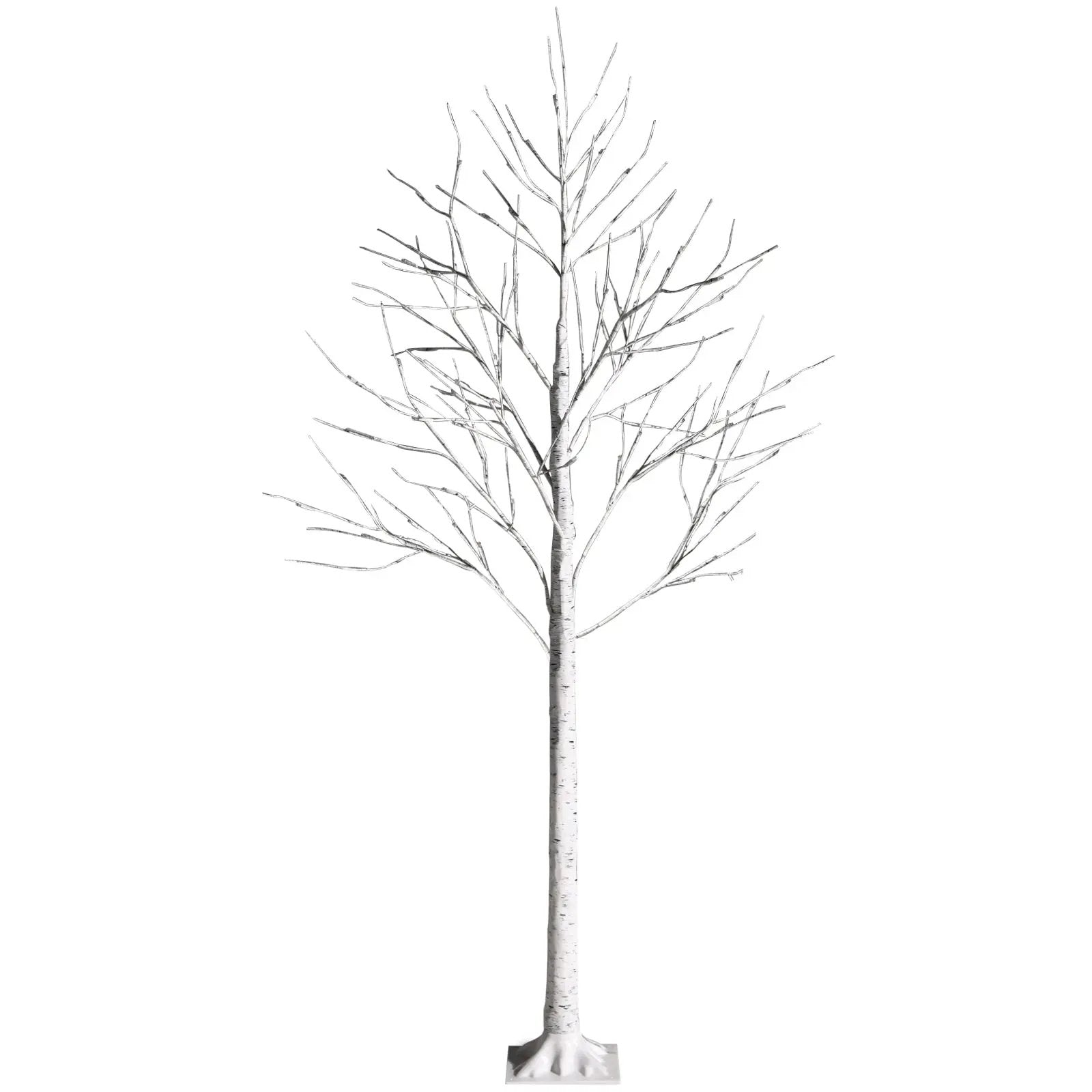Pre-lit White Twig Birch Tree for Christmas Holiday with LED Lights by DirectDeals