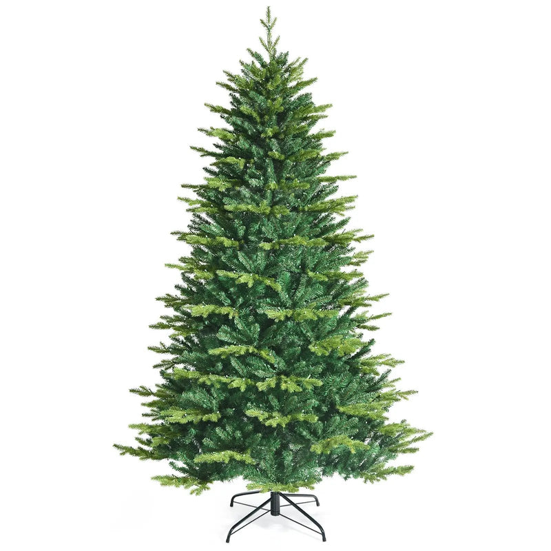 Pre-lit Artificial Hinged Christmas Tree with APP Controlled LED Lights by DirectDeals