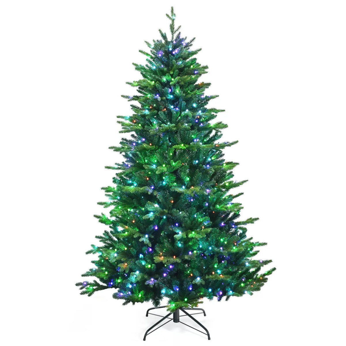 Pre-lit Artificial Hinged Christmas Tree with APP Controlled LED Lights, photo 4 of 10