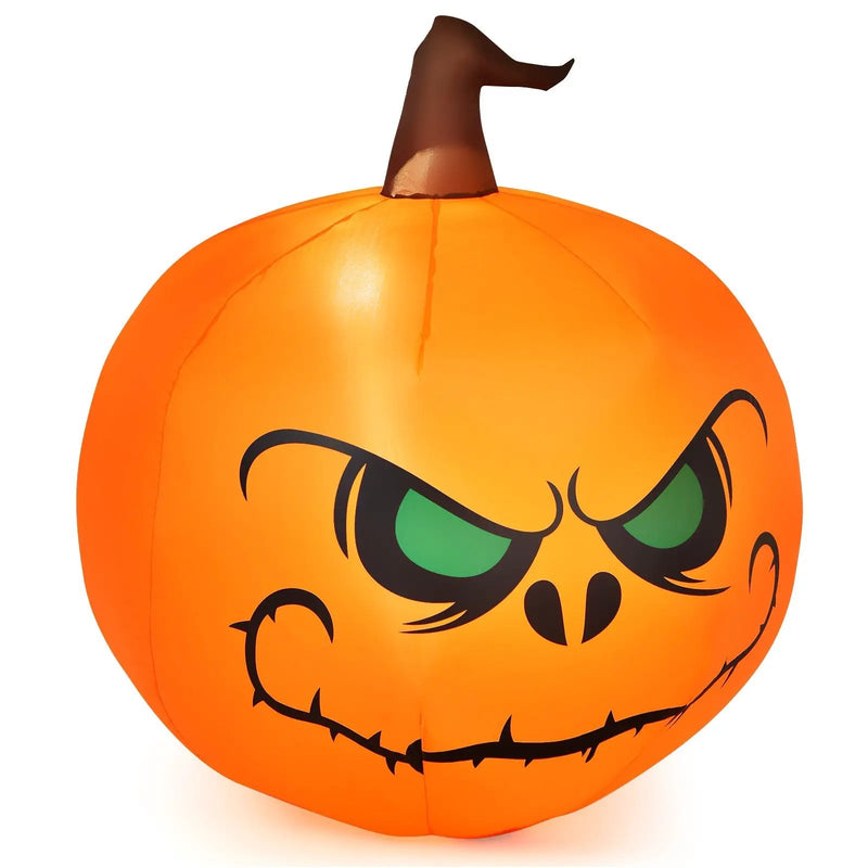4 Feet Halloween Inflatable Pumpkin with Build-in LED Light by DirectDeals
