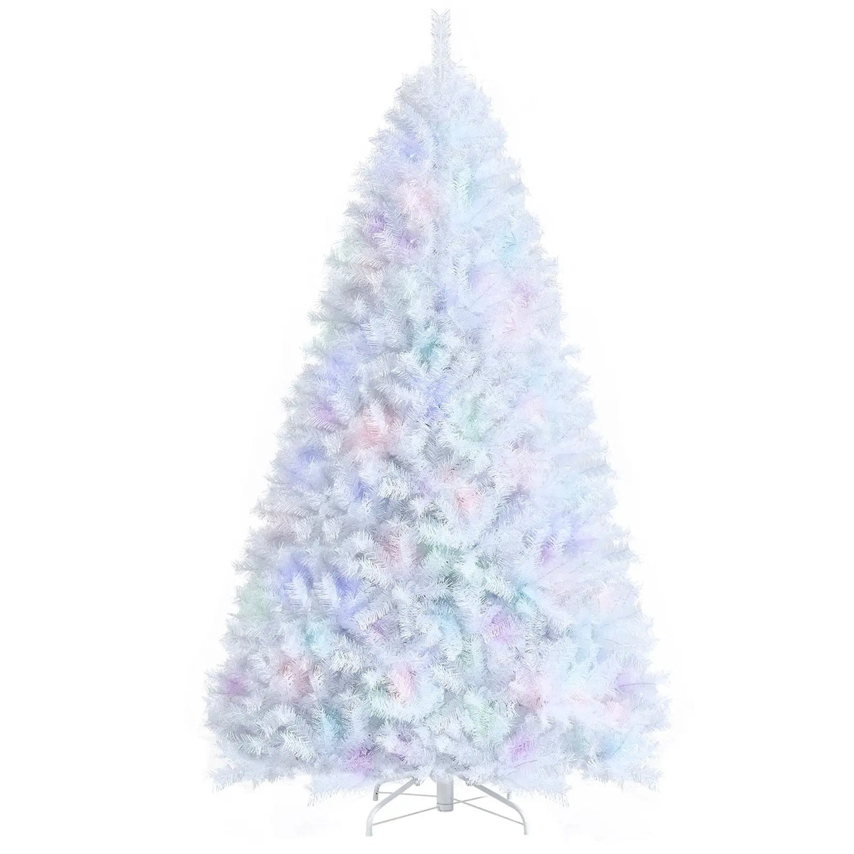 8 Feet Artificial Christmas Tree with 1636 Iridescent Branch Tips, photo 12 of 16