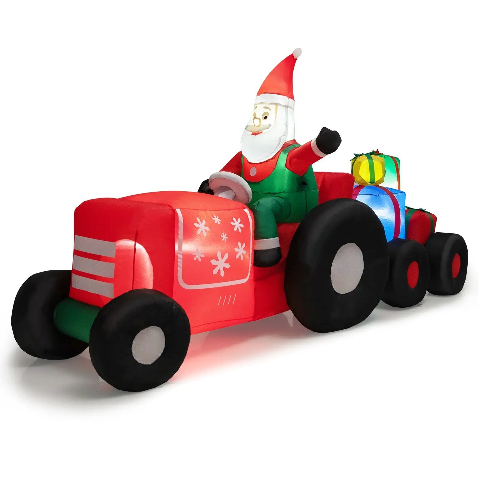 9 Feet Long Christmas Inflatables Santa Claus Decoration with Gifts by DirectDeals