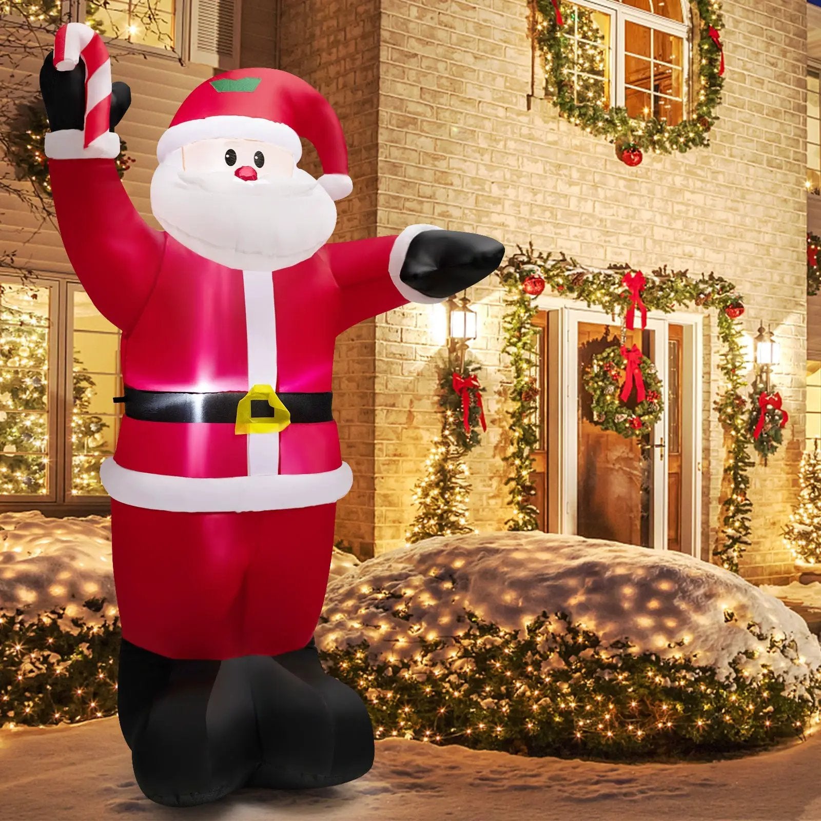 8 Feet Inflatable Santa Claus Decoration by DirectDeals