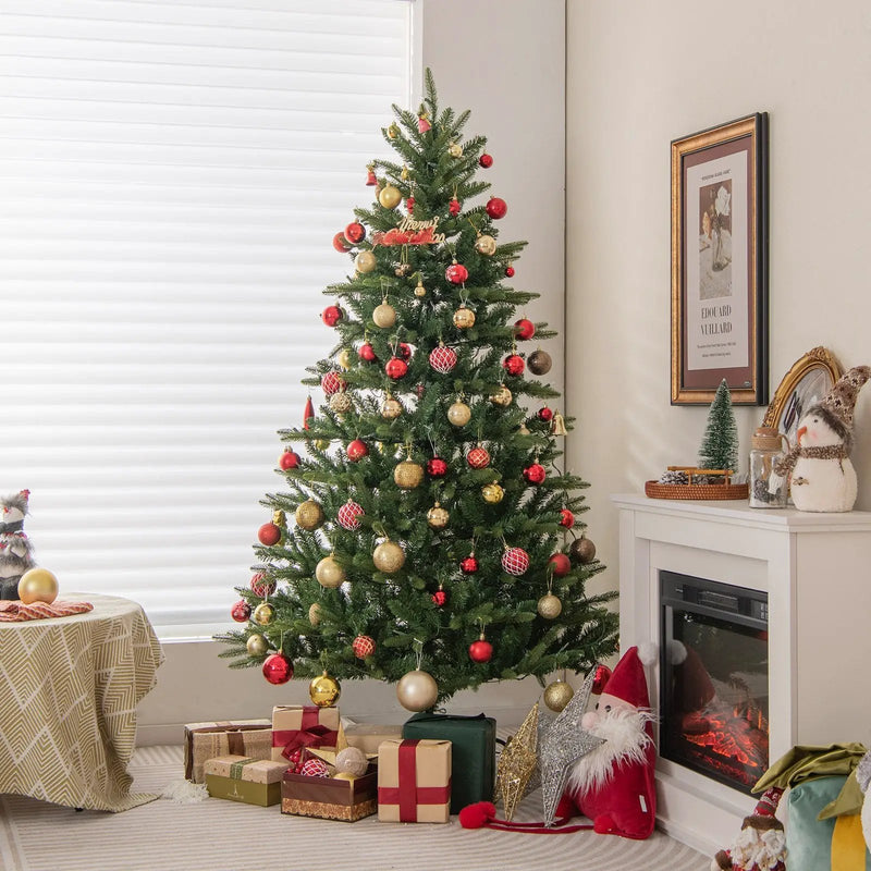 6 Feet Artificial Xmas Tree with 500 Warm Yellow Incandescent Lights by DirectDeals