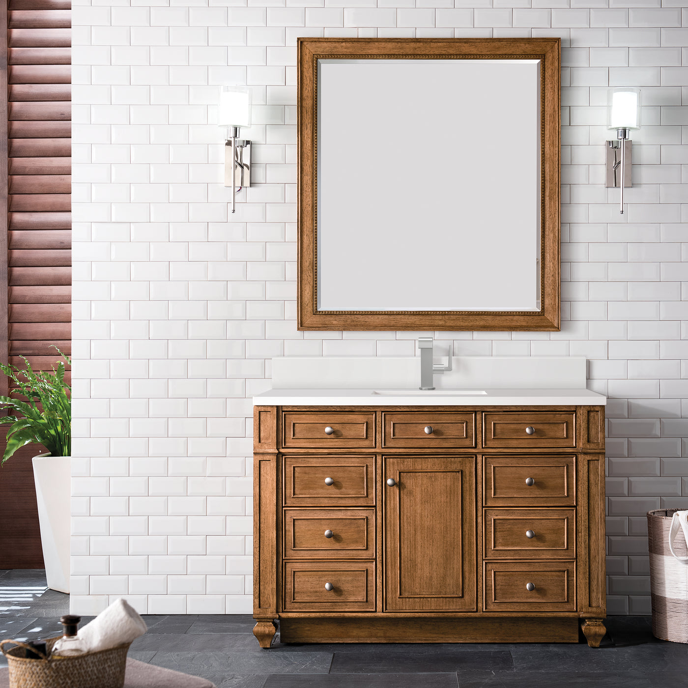 James Martin Bristol 48" Single Bathroom Vanity, Saddle Brown, view 30