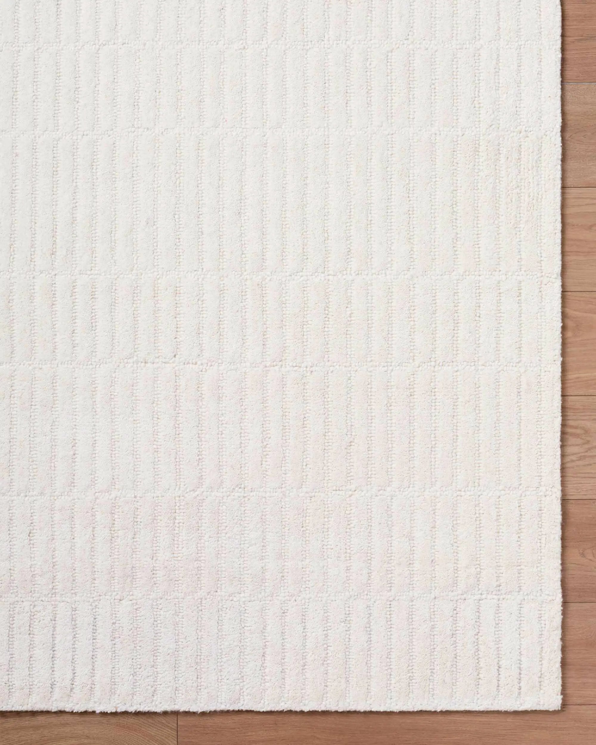 Finial Beige Wool Area Rug by Boutique Rugs