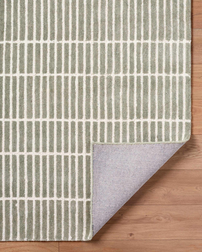 Finial Olive Wool Area Rug by Boutique Rugs