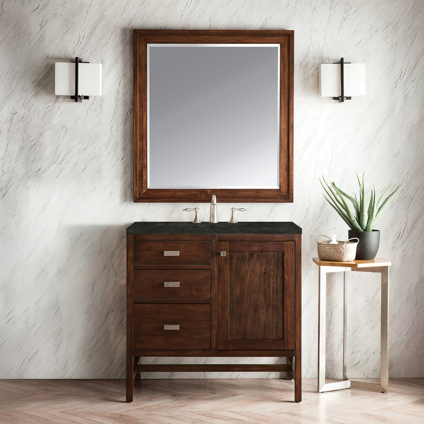 James Martin Addison 36" Single Bathroom Vanity, Mid-Century Acacia, view 29