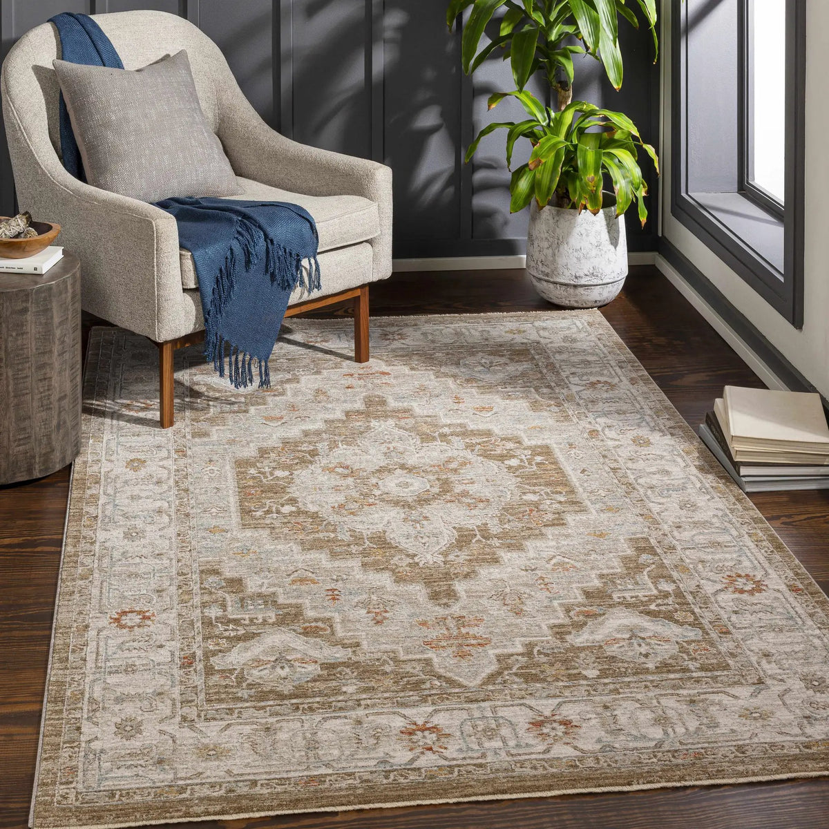 Canadensis Thick Luxe Traditional Turkish Rug - Clearance, installed in a room