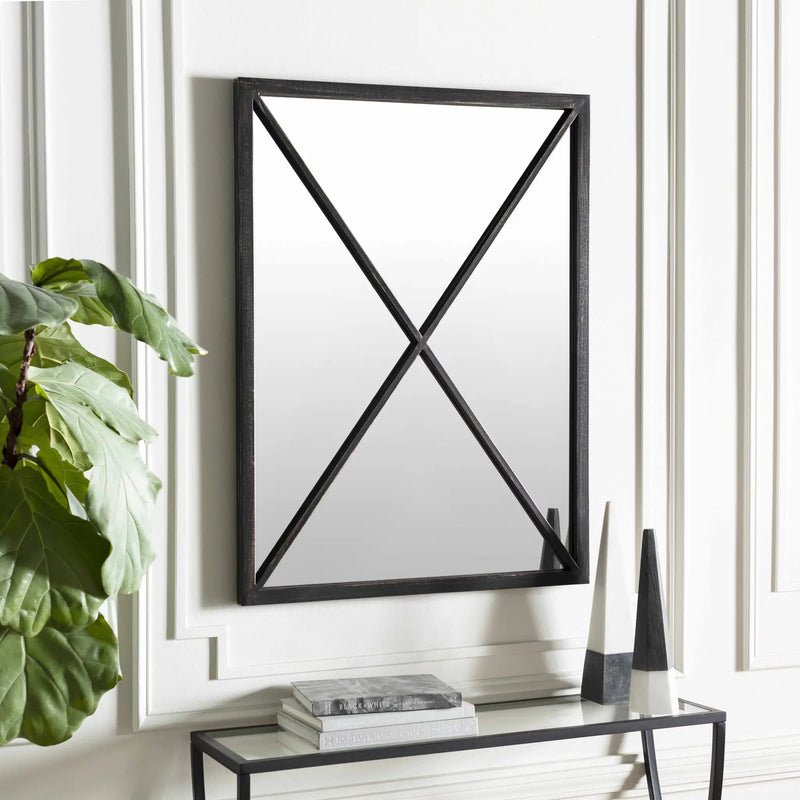 Candon Black Framed Mirror - Clearance by Boutique Rugs