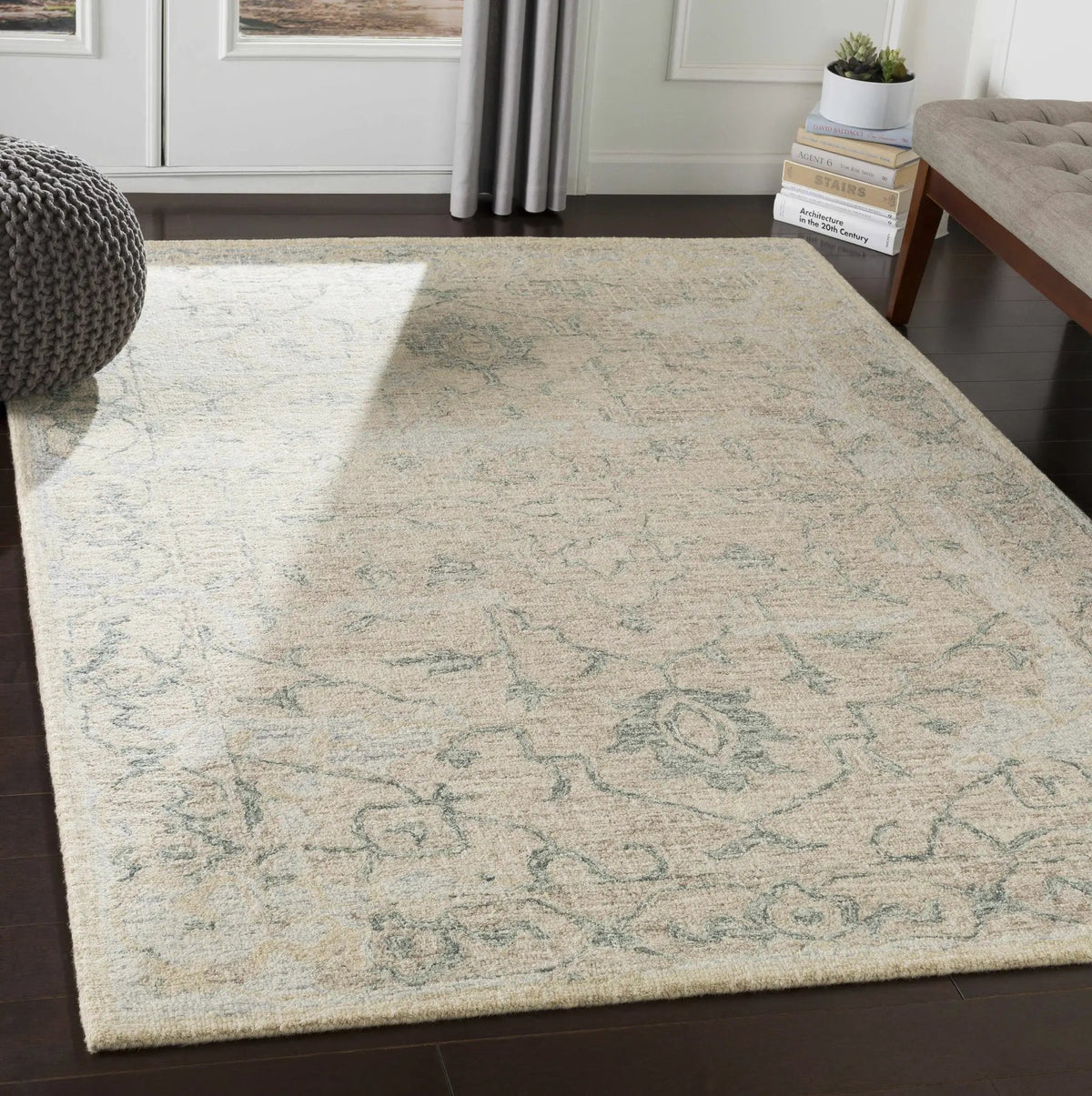 Connellsville Area Rug, installed in a room