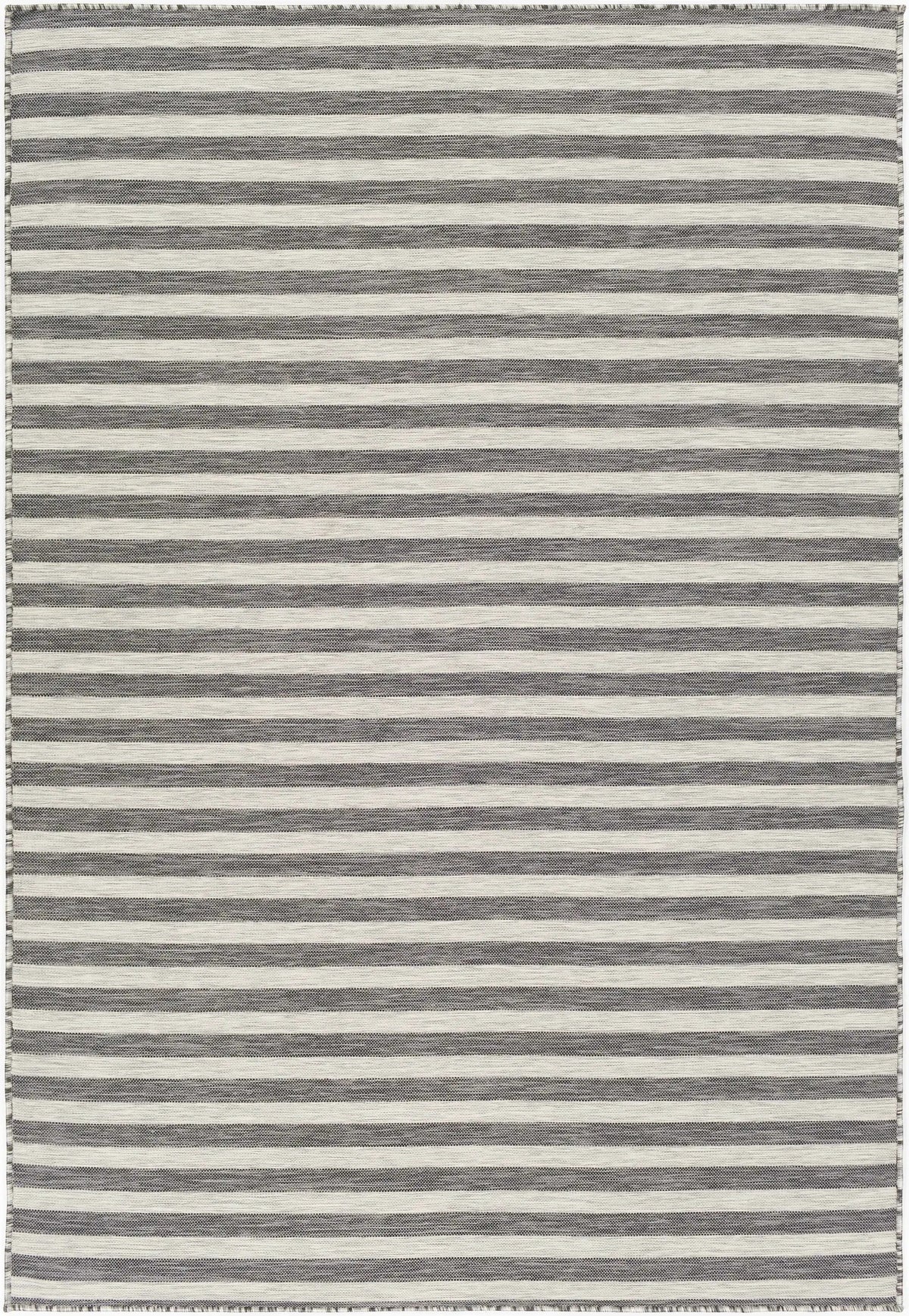Bongaree Black&Gray Striped Flatweave Outdoor Carpet - Clearance, photo 11 of 13
