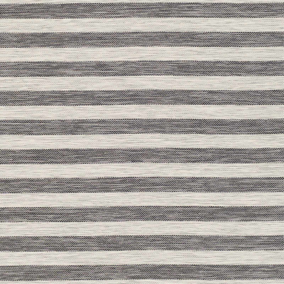 Bongaree Black&Gray Striped Flatweave Outdoor Carpet - Clearance, sample swatch