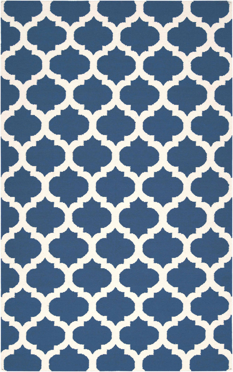Centenary Navy Wool Area Rug - Clearance by Boutique Rugs