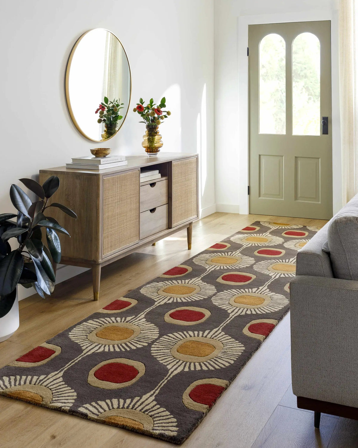 Canovanas Modern Wool Rug, installed in a room 3