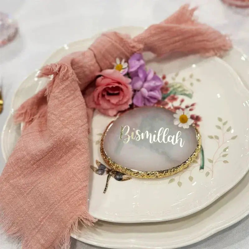 Coaster - Gold Ramadan Table Decoration by House Of Avana