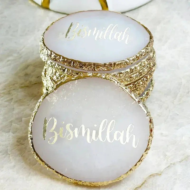 Coaster - Gold Ramadan Table Decoration by House Of Avana