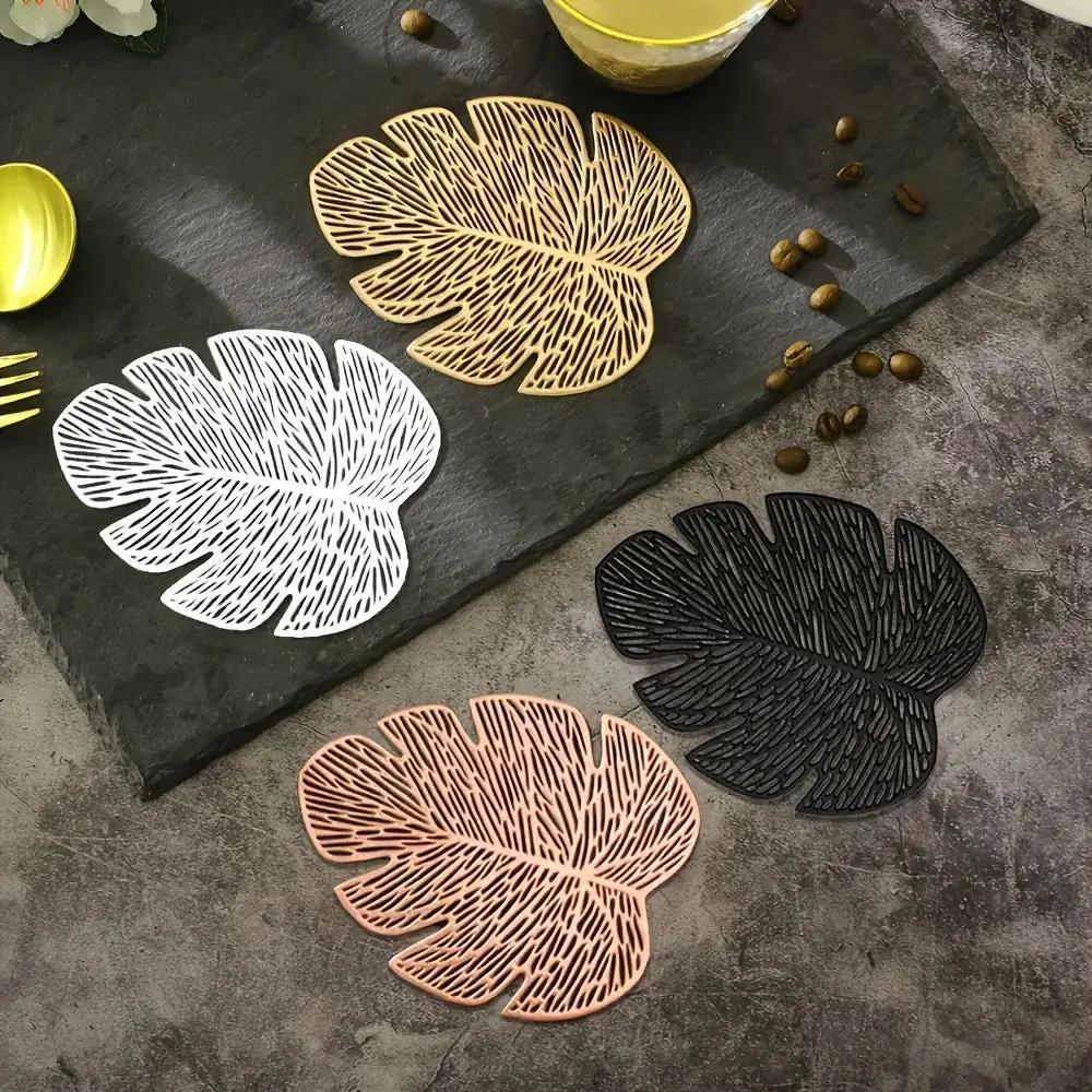 Coasters - Banana Leaf Ceramic Set by House Of Avana