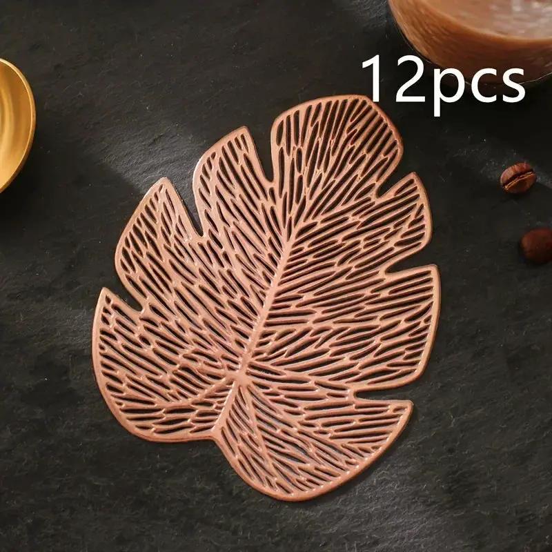 Coasters - Banana Leaf Ceramic Set by House Of Avana