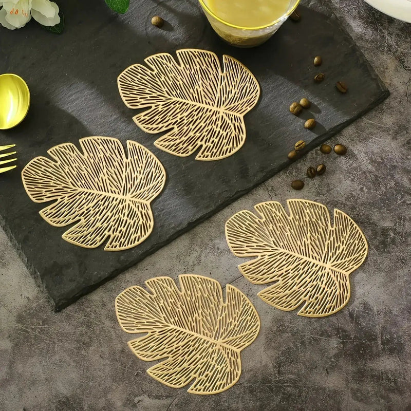 Coasters - Banana Leaf Ceramic Set by House Of Avana