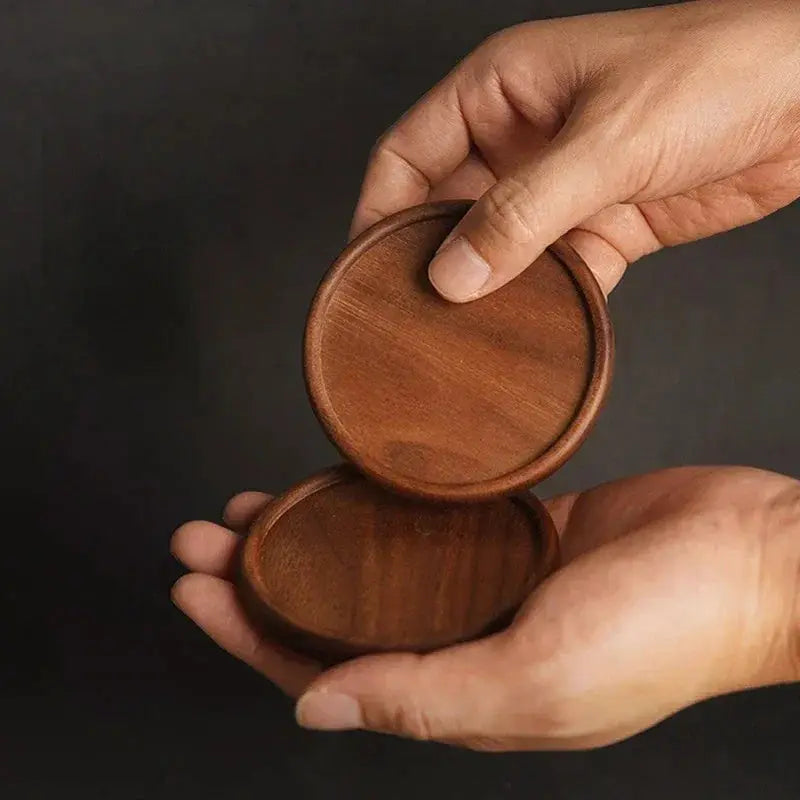 Coasters - Heat Resistant Walnut Wood Square by House Of Avana