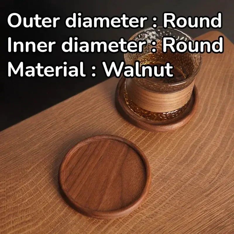 Coasters - Heat Resistant Walnut Wood Square by House Of Avana