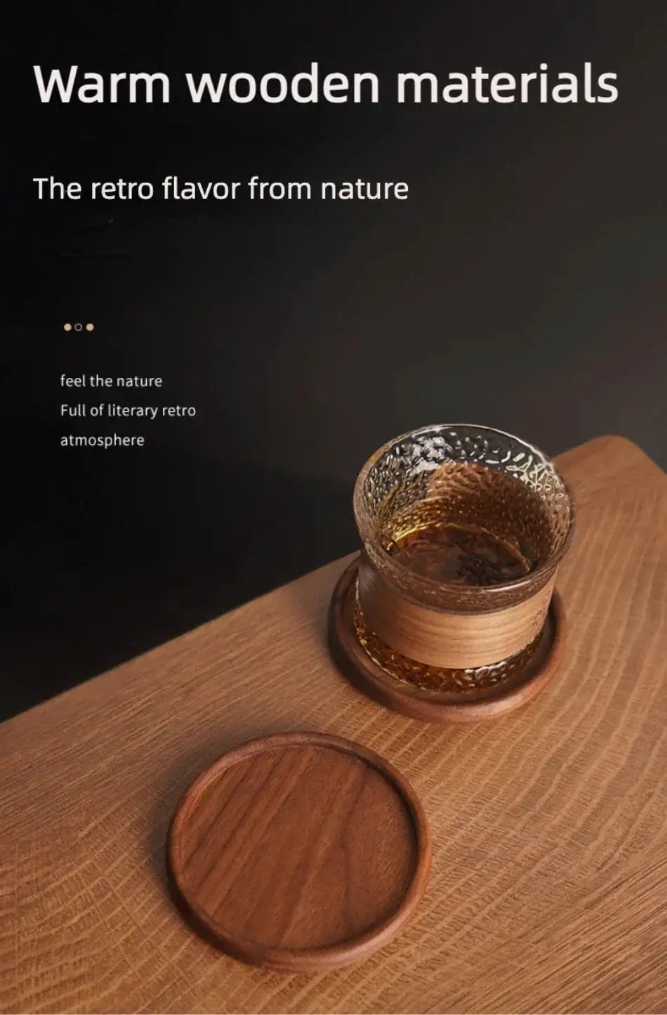 Coasters - Heat Resistant Walnut Wood Square by House Of Avana