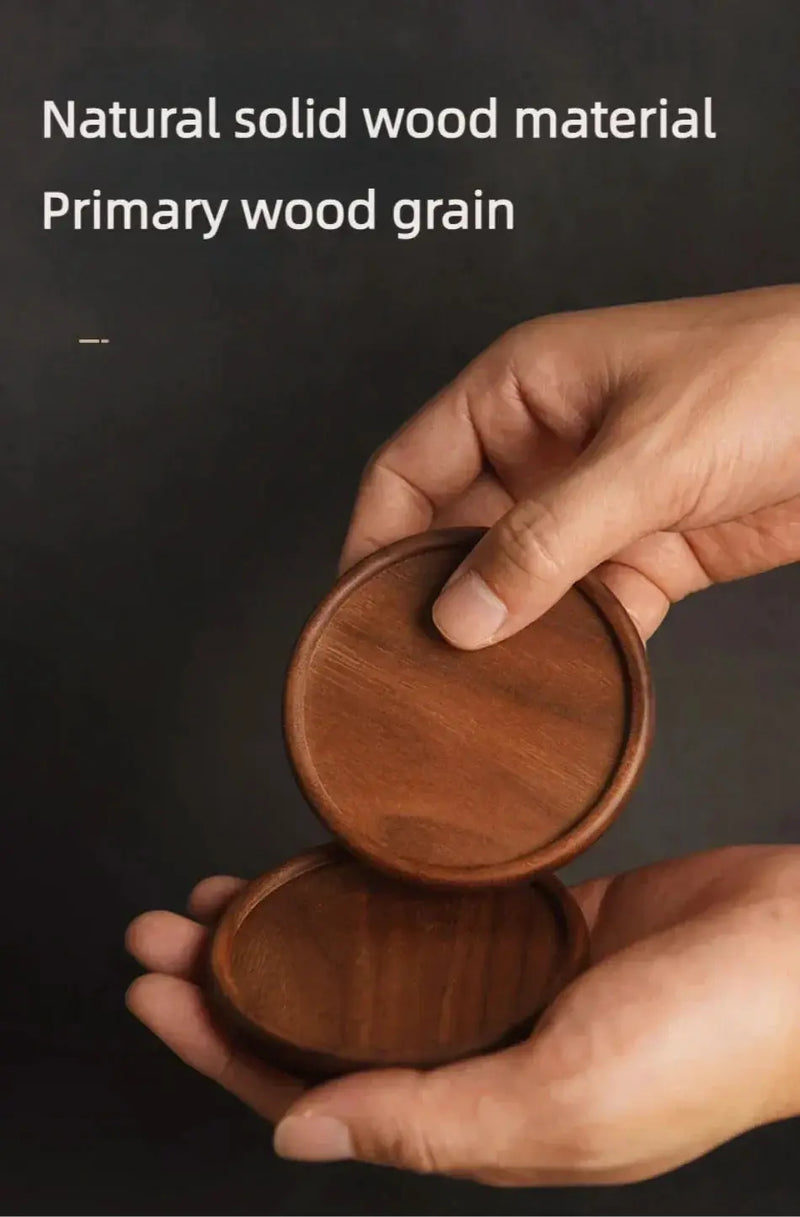 Coasters - Heat Resistant Walnut Wood Square by House Of Avana
