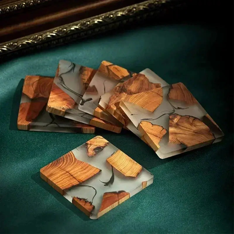 Coasters - Modern Wood Set by House Of Avana