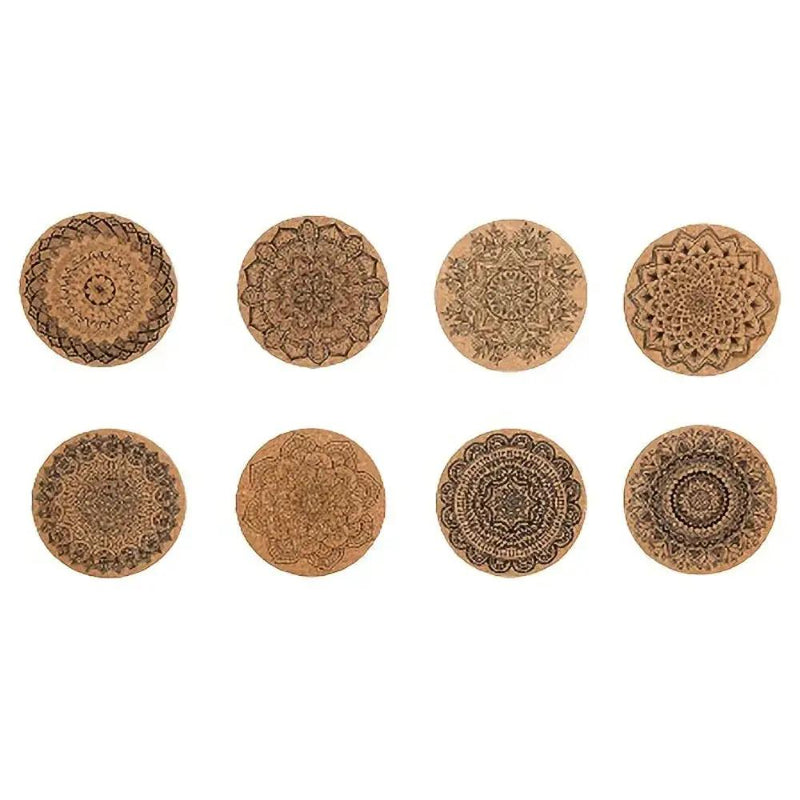 Coasters - Thick Cork 8-Piece by House Of Avana