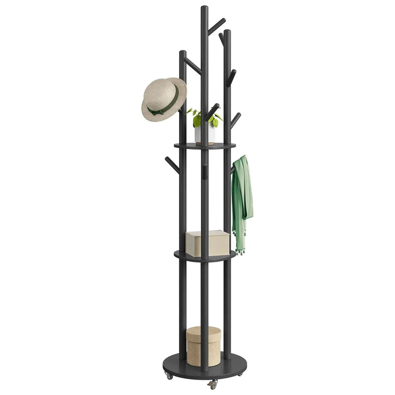 Coat Rack - Adjustable Metal Compact by House Of Avana