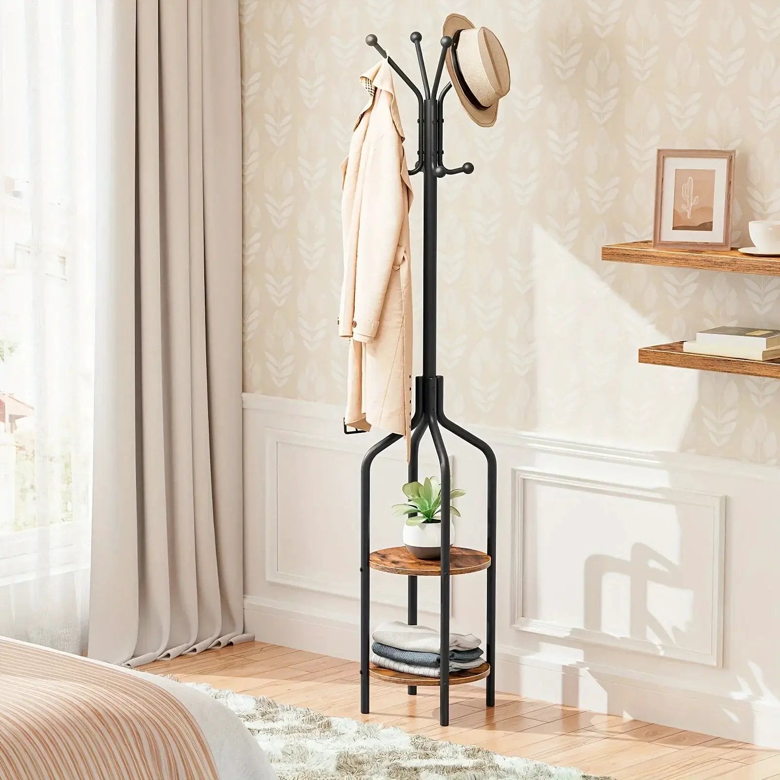 Coat Rack - Multifunctional Steel 183cm by House Of Avana