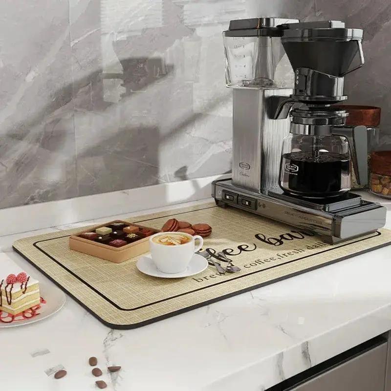 Coffee Mat - Super Absorbent Rubber by House Of Avana