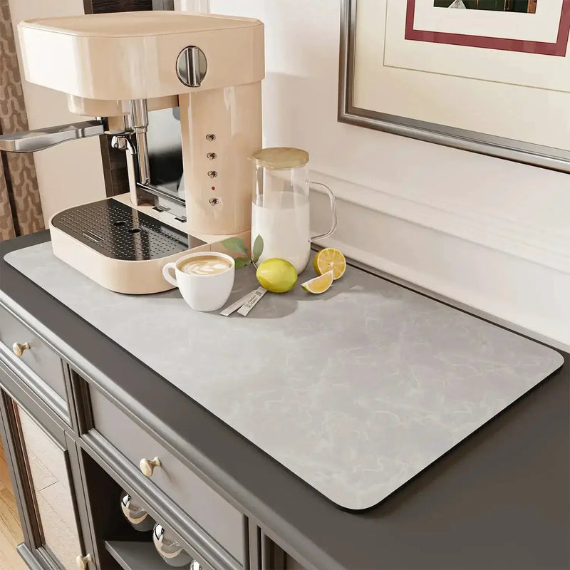 Coffee Mat - Water-Absorbent Rubber Small by House Of Avana