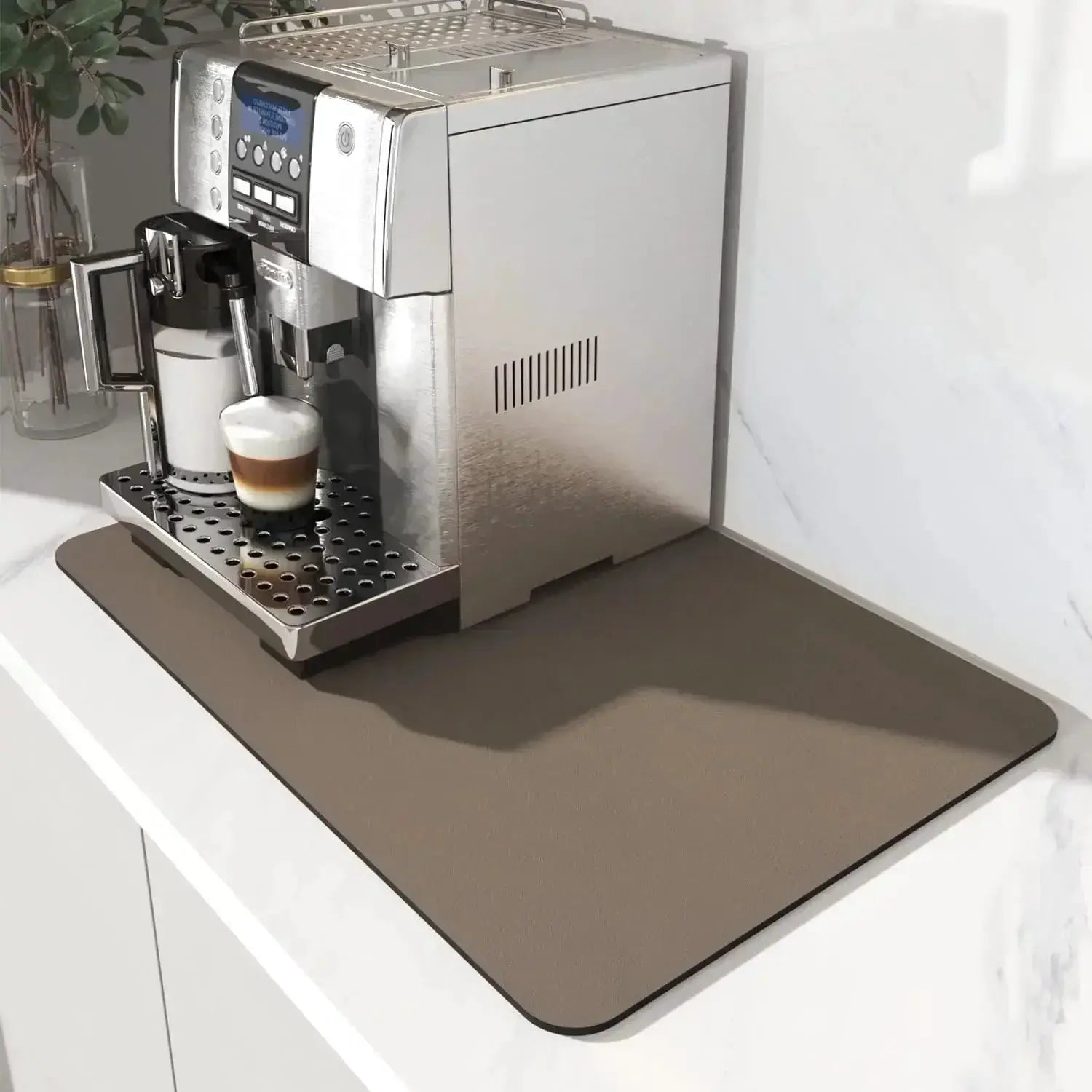Coffee Mat - Water-Absorbent Rubber Small by House Of Avana