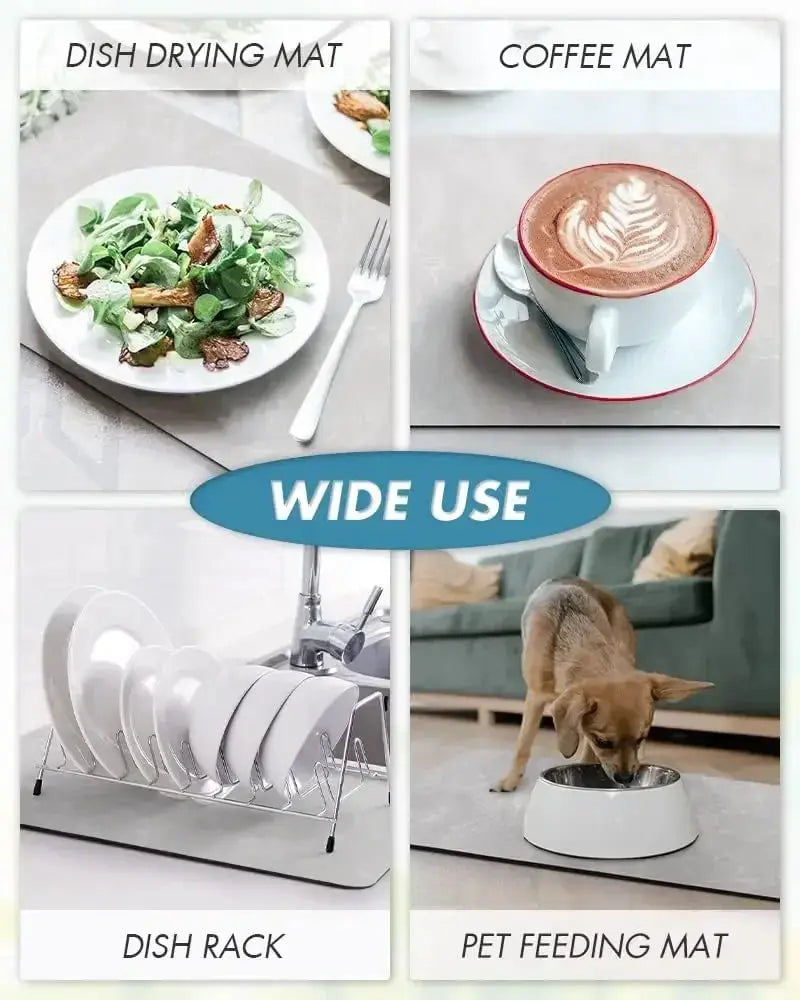 Coffee Mat - Water-Absorbent Rubber Small by House Of Avana