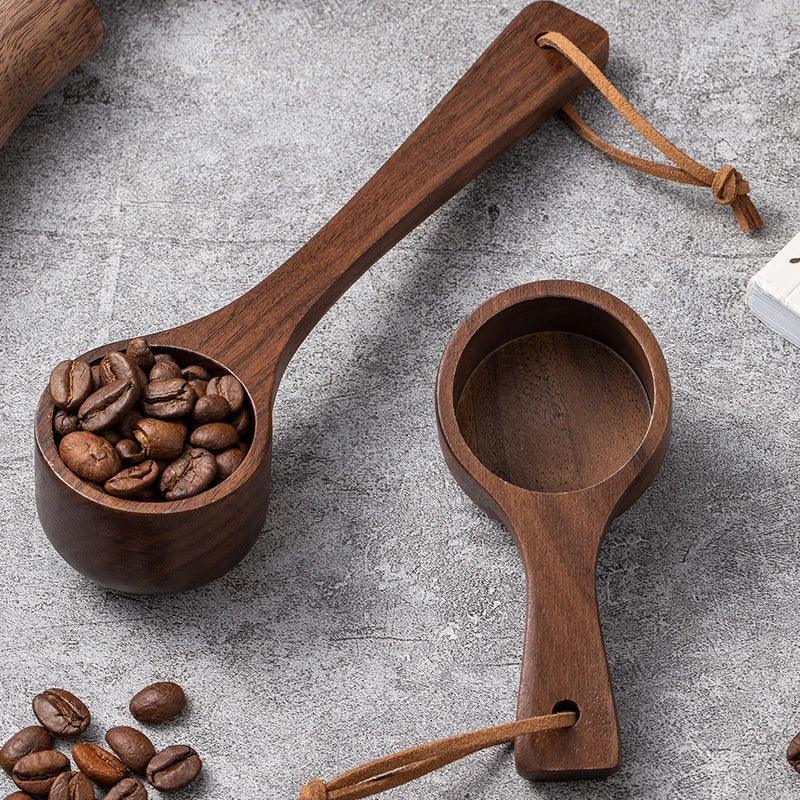 Coffee Spoon - Long Handle Black Walnut Wood by House Of Avana